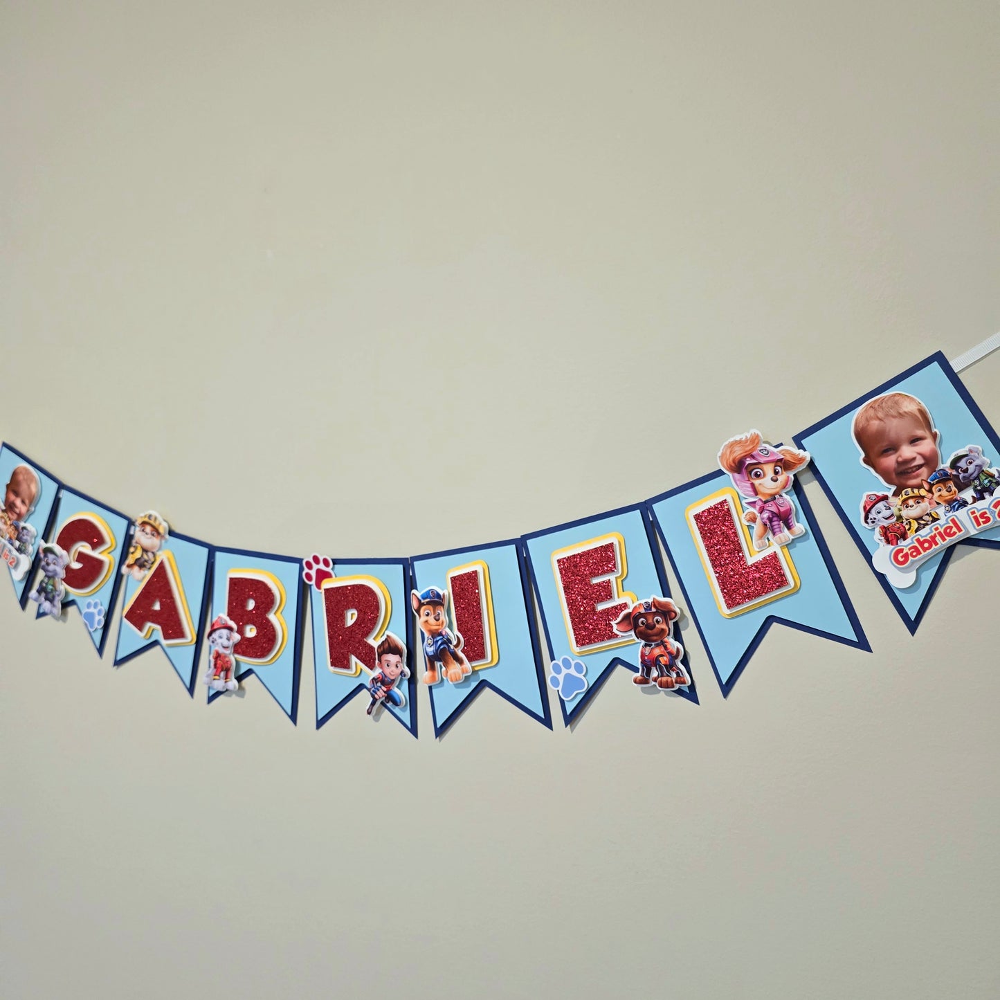 Paw Patrol banner, Paw Patrol theme banner, Paw Patrol party decoration