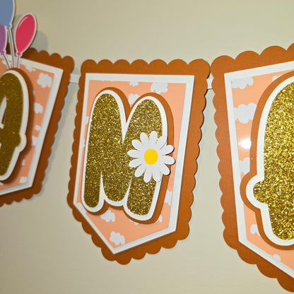 Bluey banner, Bluey theme banner, Bluey party decoration, Bluey girly banner