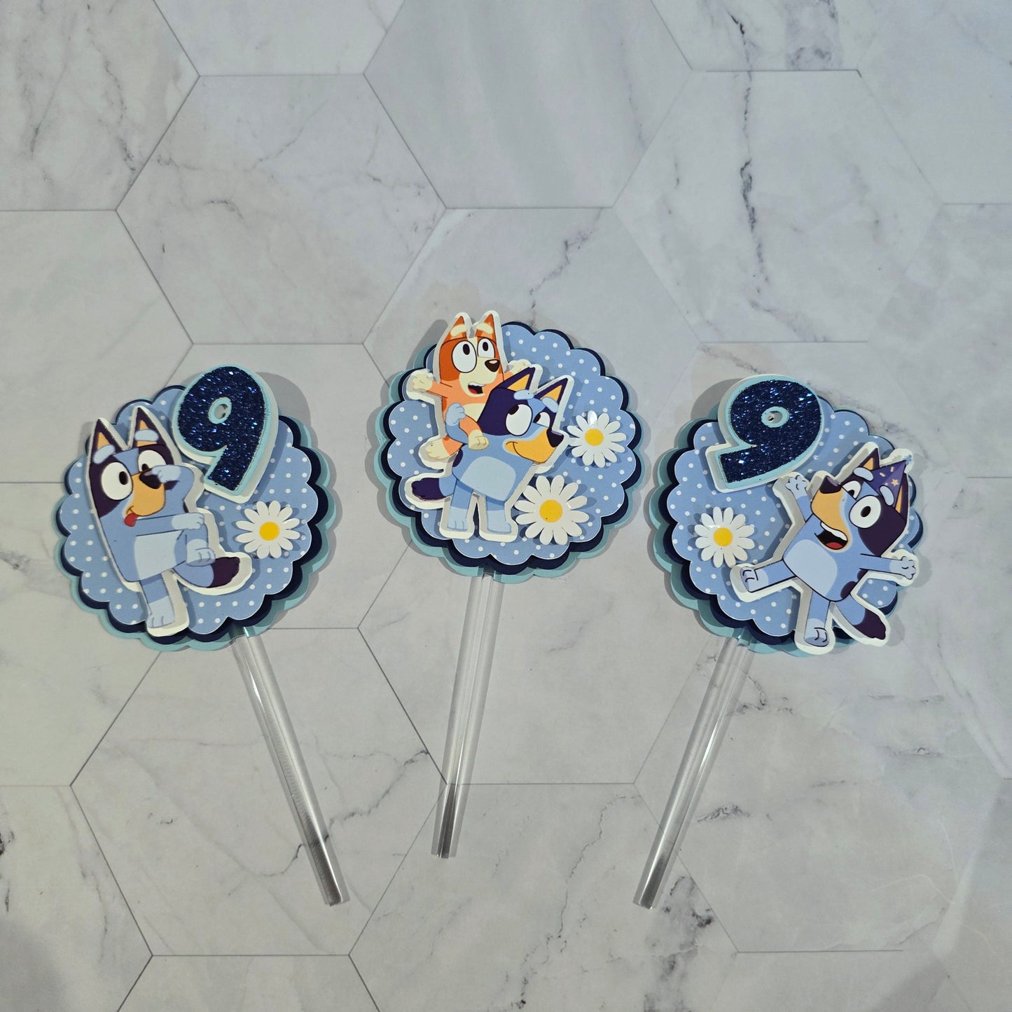 Bluey Cupcake Topper, Bluey cupcake decor, Bluey birthday