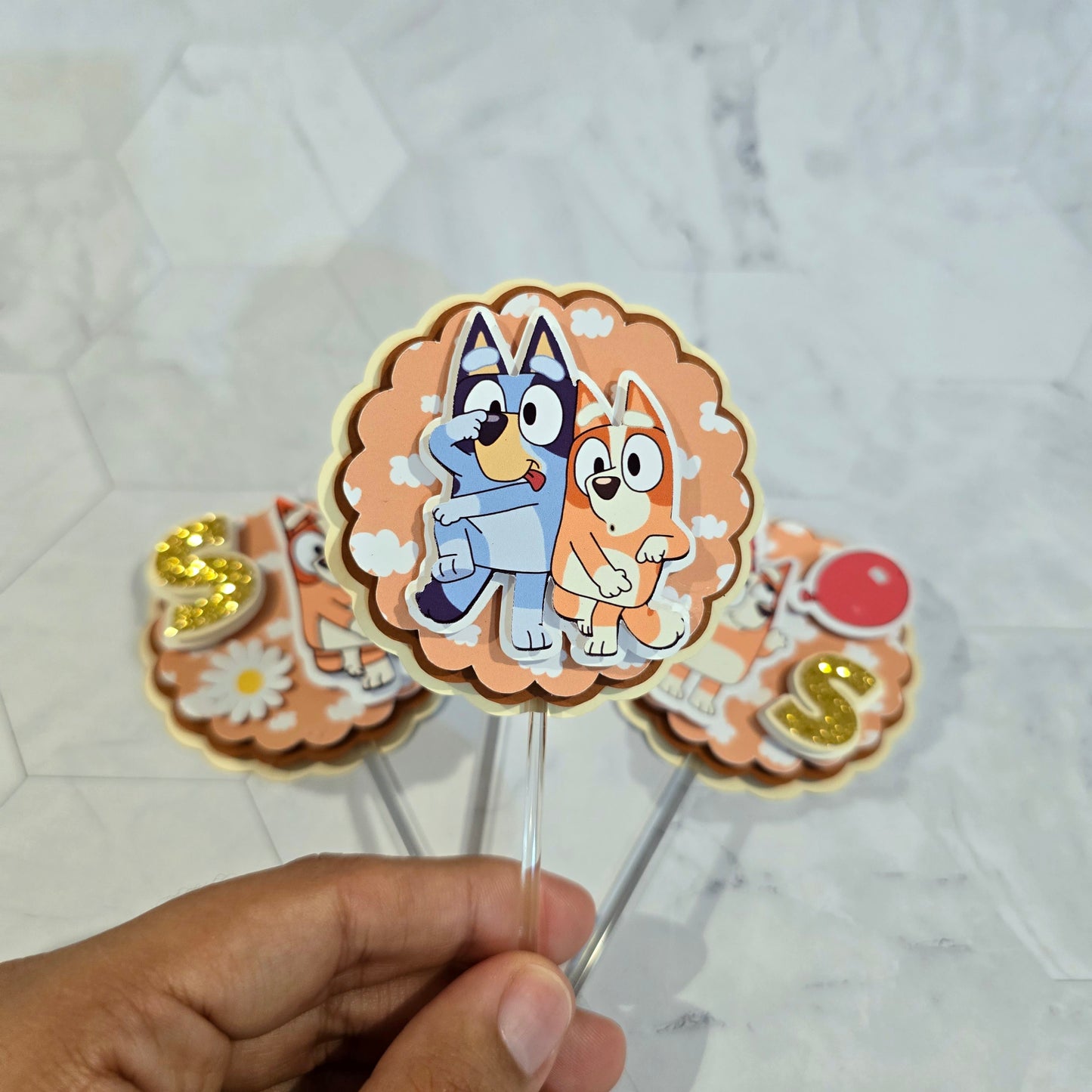 Bluey Cupcake Topper, Bluey cupcake decor, Bluey birthday
