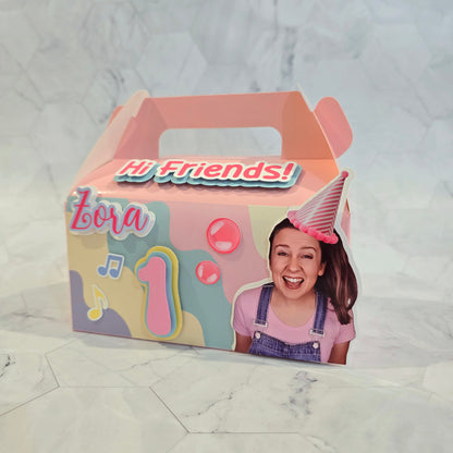 Ms Rachel Gable boxes, Ms Rachel party favors , Ms Rachel birthday