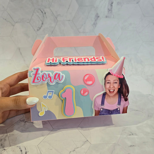 Ms Rachel Gable boxes, Ms Rachel party favors , Ms Rachel birthday