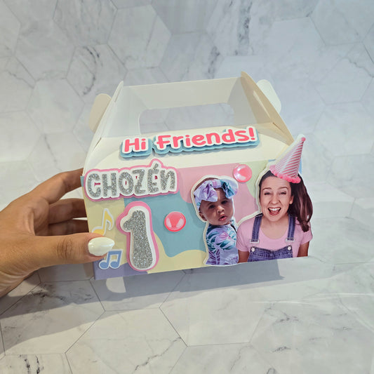 Ms Rachel Gable boxes, Ms Rachel party favors , Ms Rachel birthday