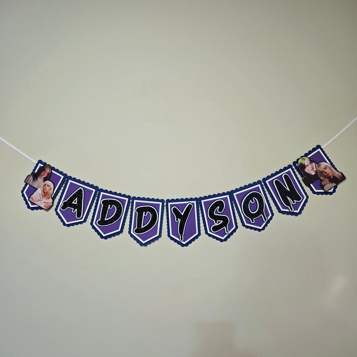 Billie Eilish banner, Billie Eilish theme banner, Billie Eilish party decoration, Billie Eilish banner