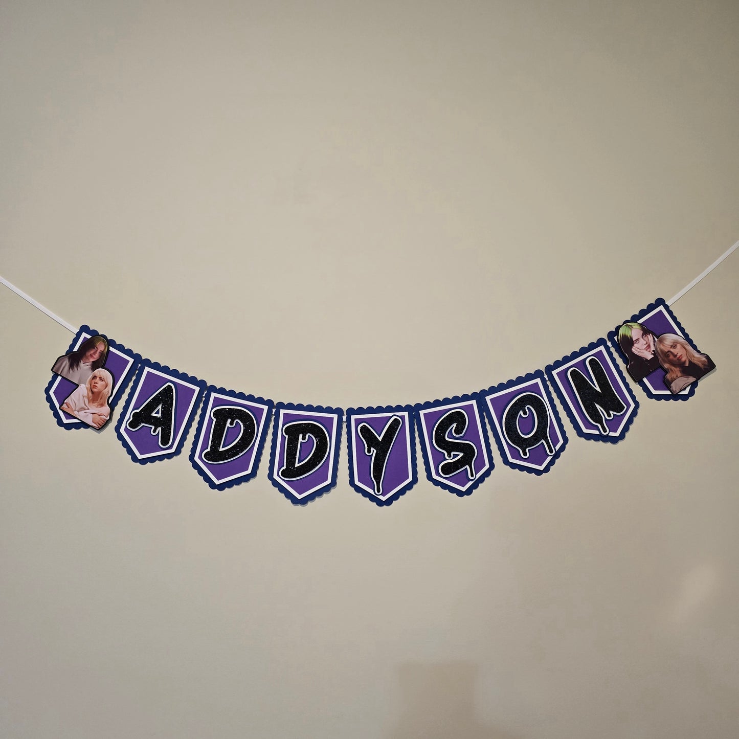 Billie Eilish banner, Billie Eilish theme banner, Billie Eilish party decoration, Billie Eilish banner