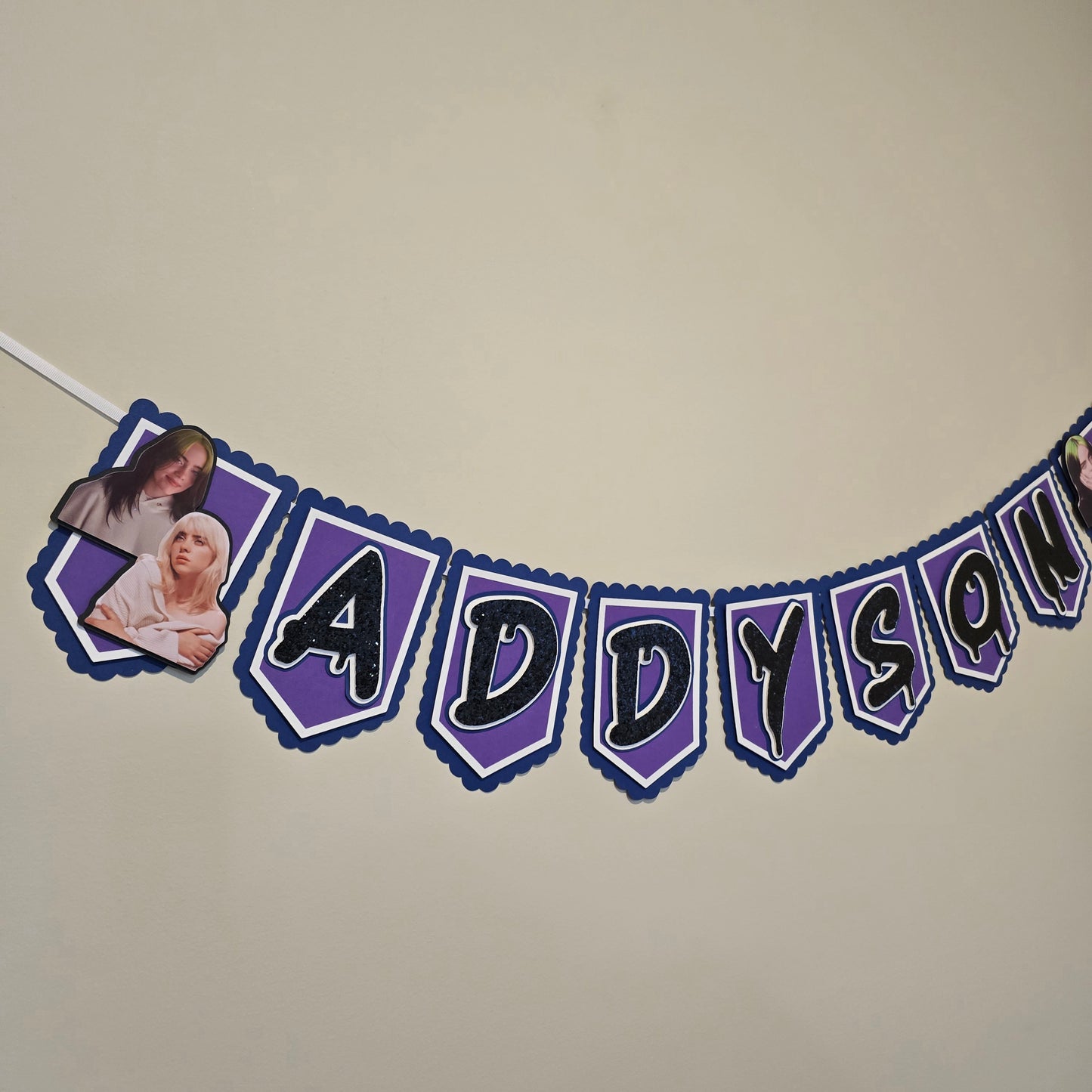 Billie Eilish banner, Billie Eilish theme banner, Billie Eilish party decoration, Billie Eilish banner