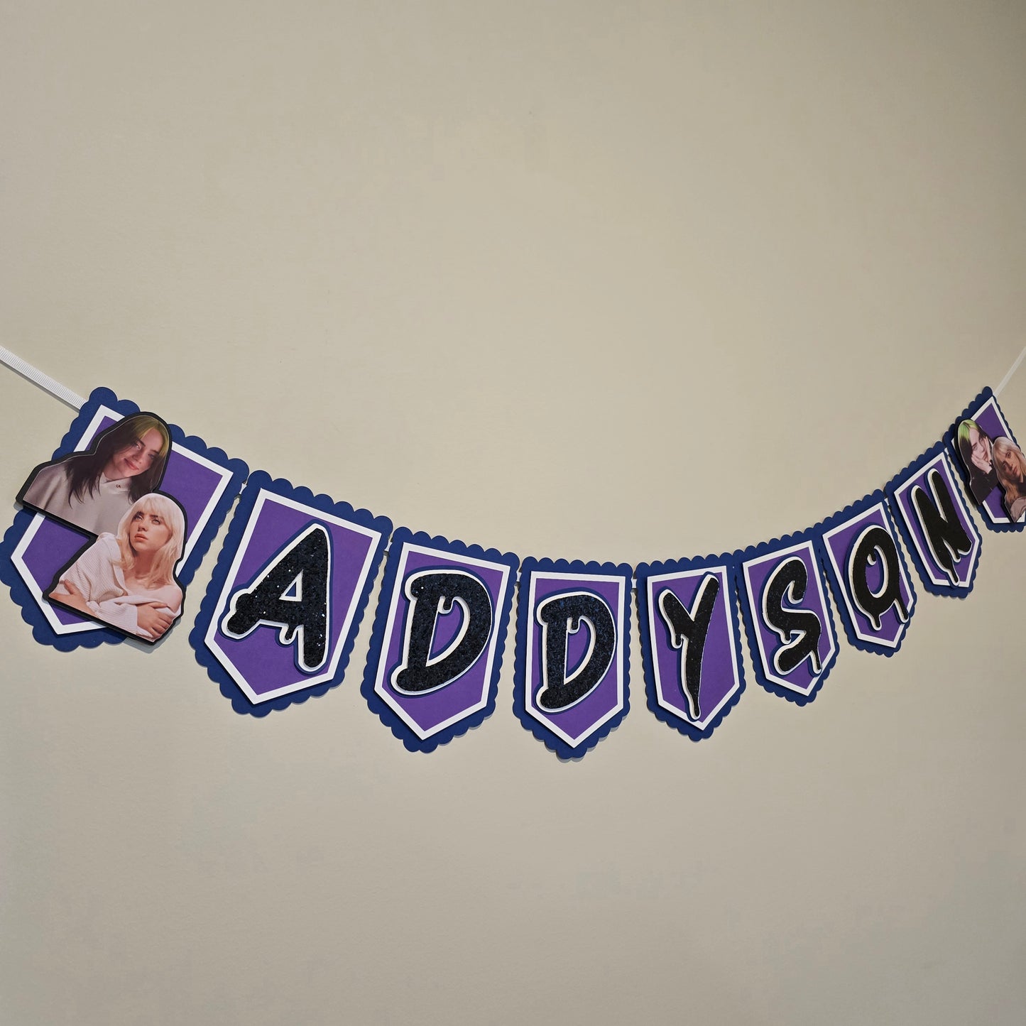 Billie Eilish banner, Billie Eilish theme banner, Billie Eilish party decoration, Billie Eilish banner