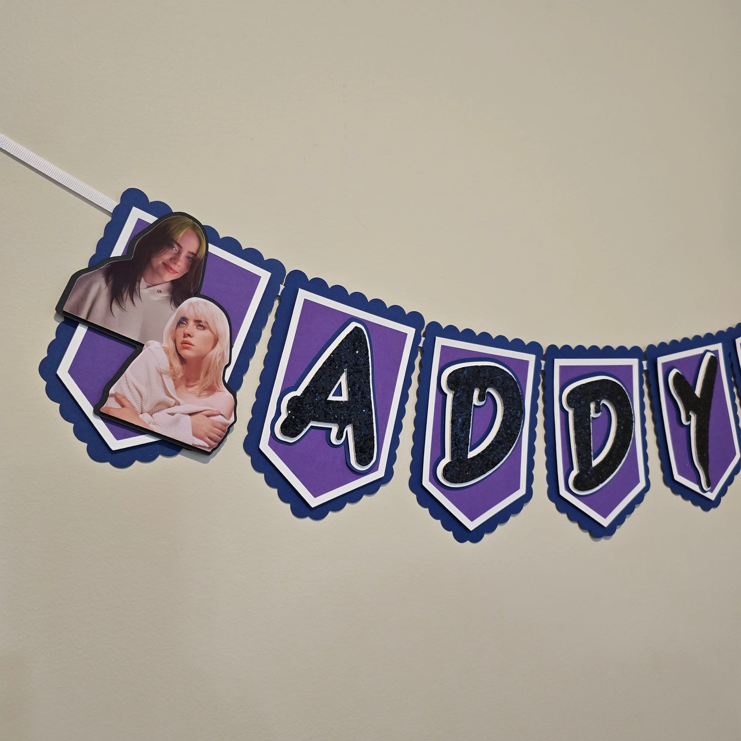 Billie Eilish banner, Billie Eilish theme banner, Billie Eilish party decoration, Billie Eilish banner