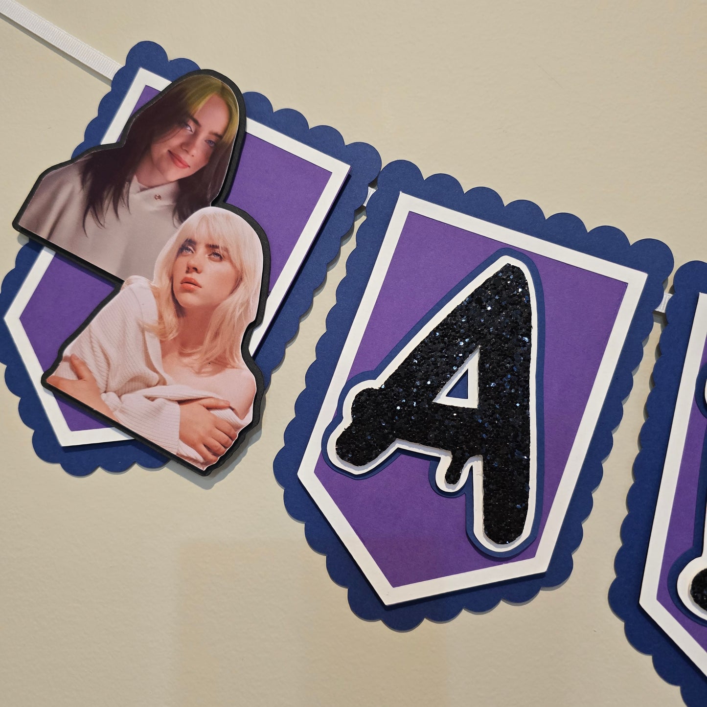 Billie Eilish banner, Billie Eilish theme banner, Billie Eilish party decoration, Billie Eilish banner