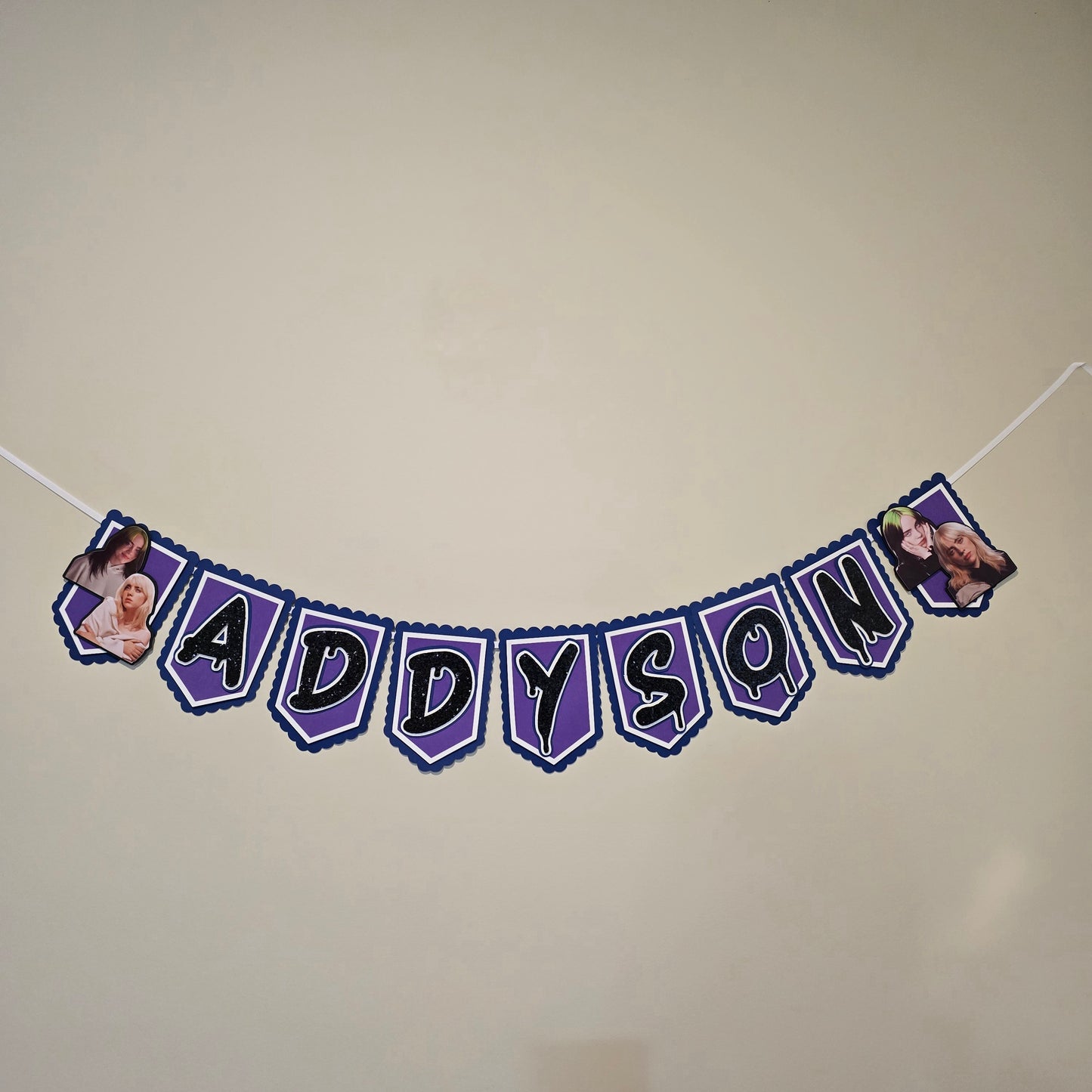 Billie Eilish banner, Billie Eilish theme banner, Billie Eilish party decoration, Billie Eilish banner