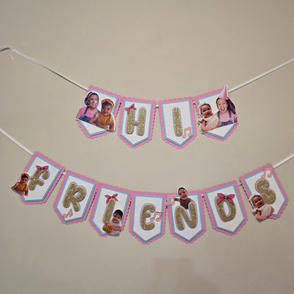 Ms Rachel banner, Ms Rachel theme banner,Ms Rachel party decoration, Hi Friends banner