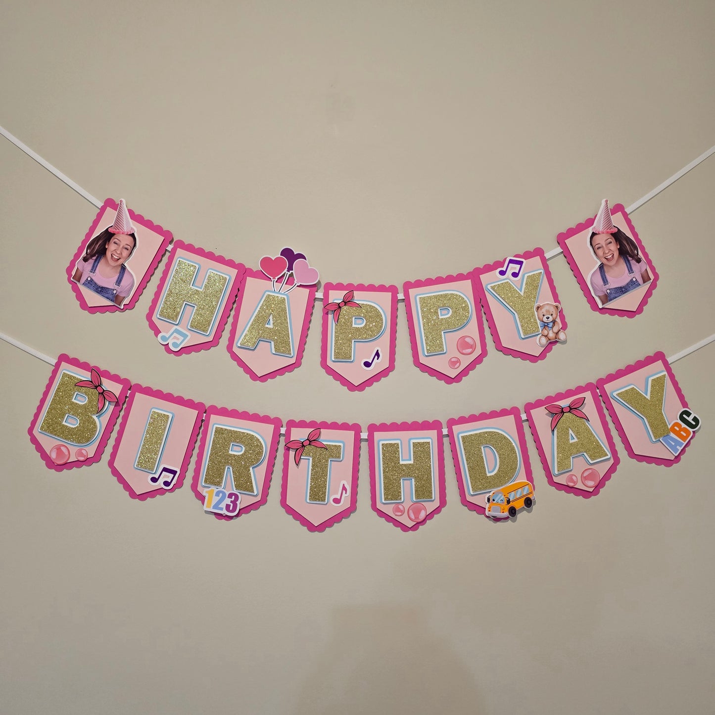 Ms Rachel banner, Ms Rachel theme banner,Ms Rachel party decoration, Happy Birthday banner