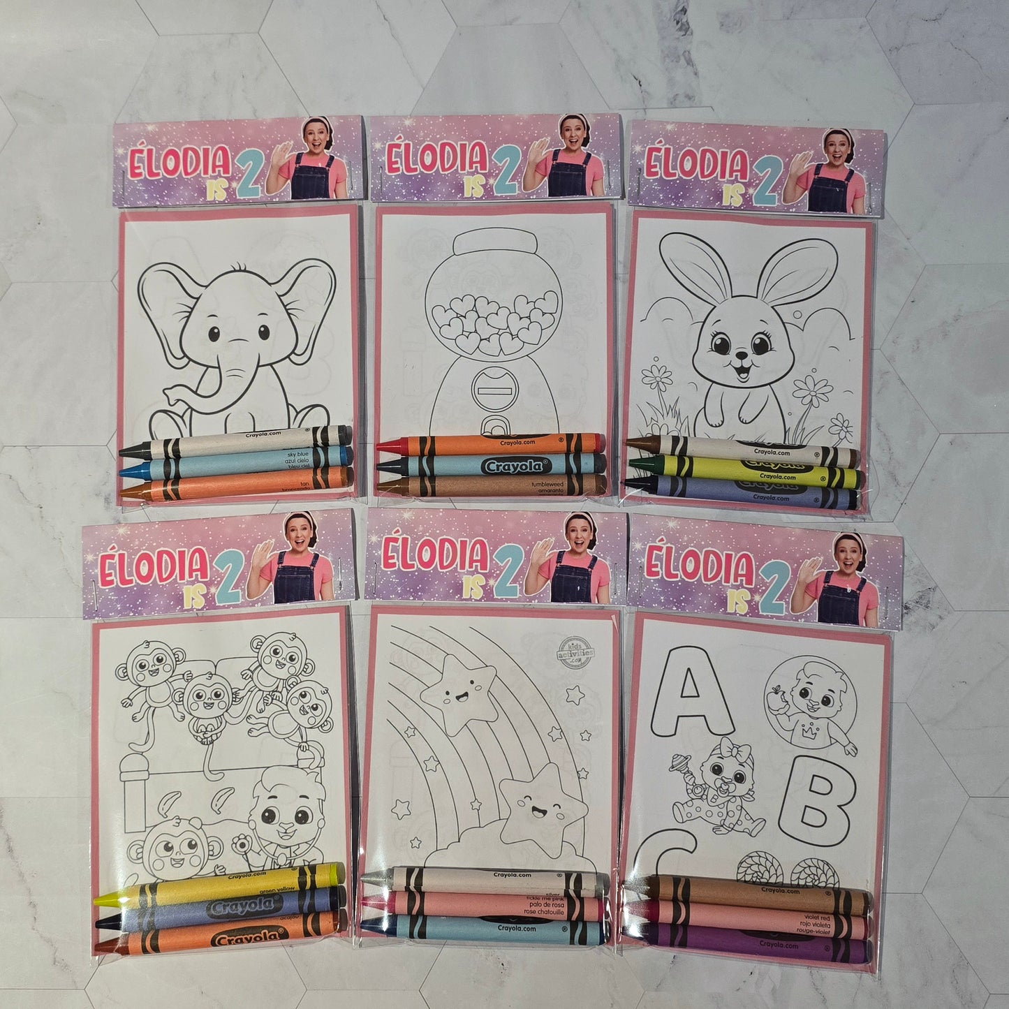 Ms Rachel Coloring books, Ms Rachel party favors, Ms Rachel birthday activities