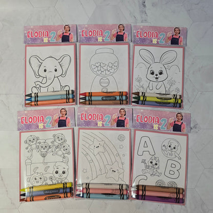 Ms Rachel Coloring books, Ms Rachel party favors, Ms Rachel birthday activities