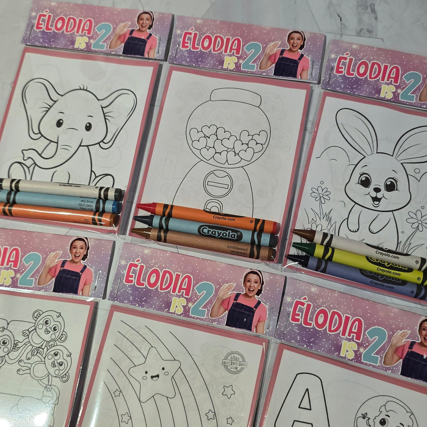 Ms Rachel Coloring books, Ms Rachel party favors, Ms Rachel birthday activities