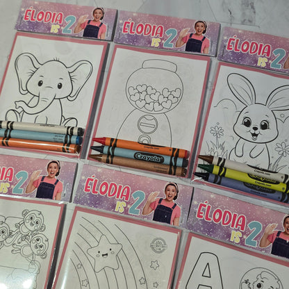 Ms Rachel Coloring books, Ms Rachel party favors, Ms Rachel birthday activities