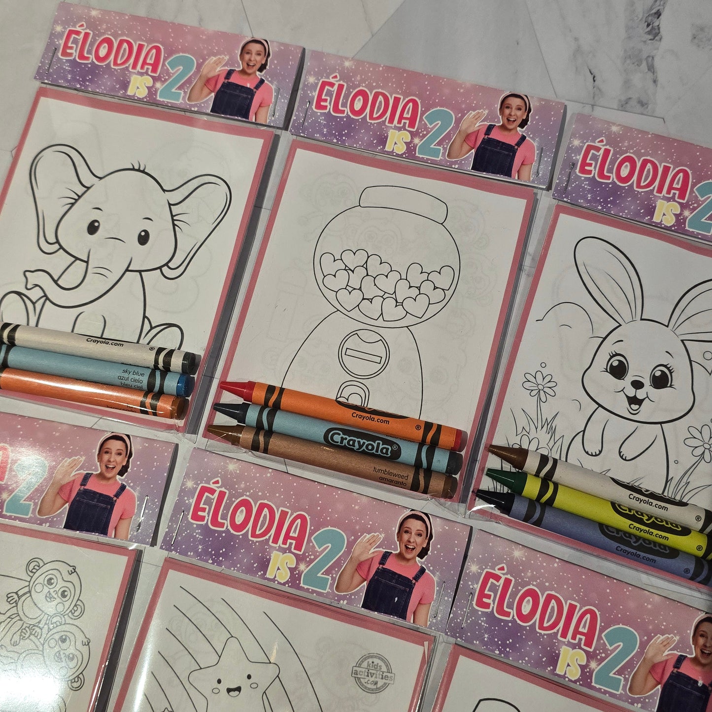 Ms Rachel Coloring books, Ms Rachel party favors, Ms Rachel birthday activities