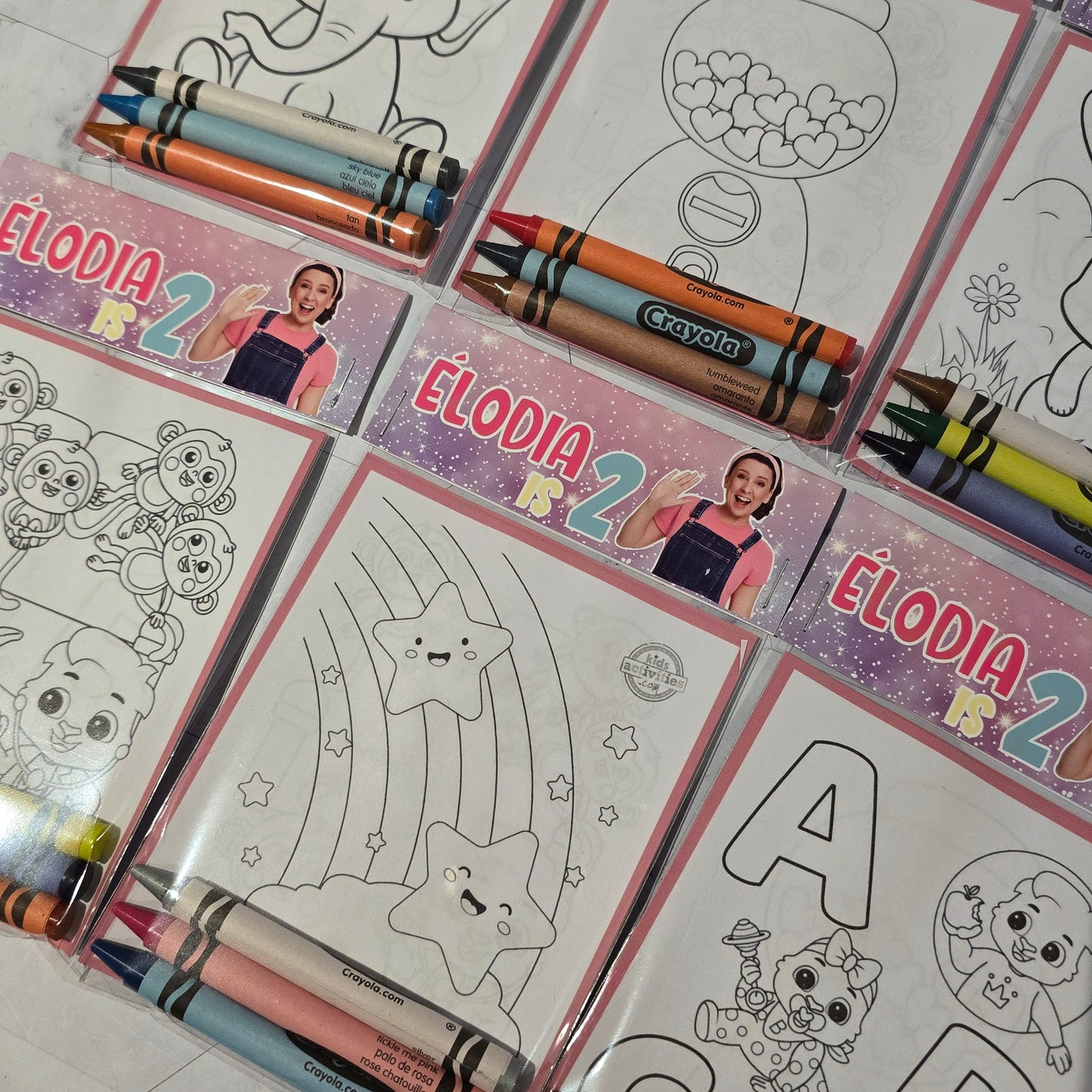 Ms Rachel Coloring books, Ms Rachel party favors, Ms Rachel birthday activities