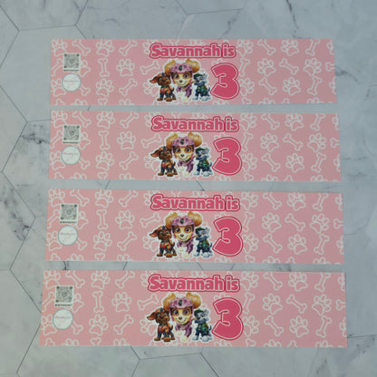 Paw Patrol Water bottle labels,Paw Patrol waterproof labels
