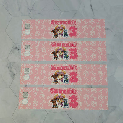 Paw Patrol Water bottle labels,Paw Patrol waterproof labels