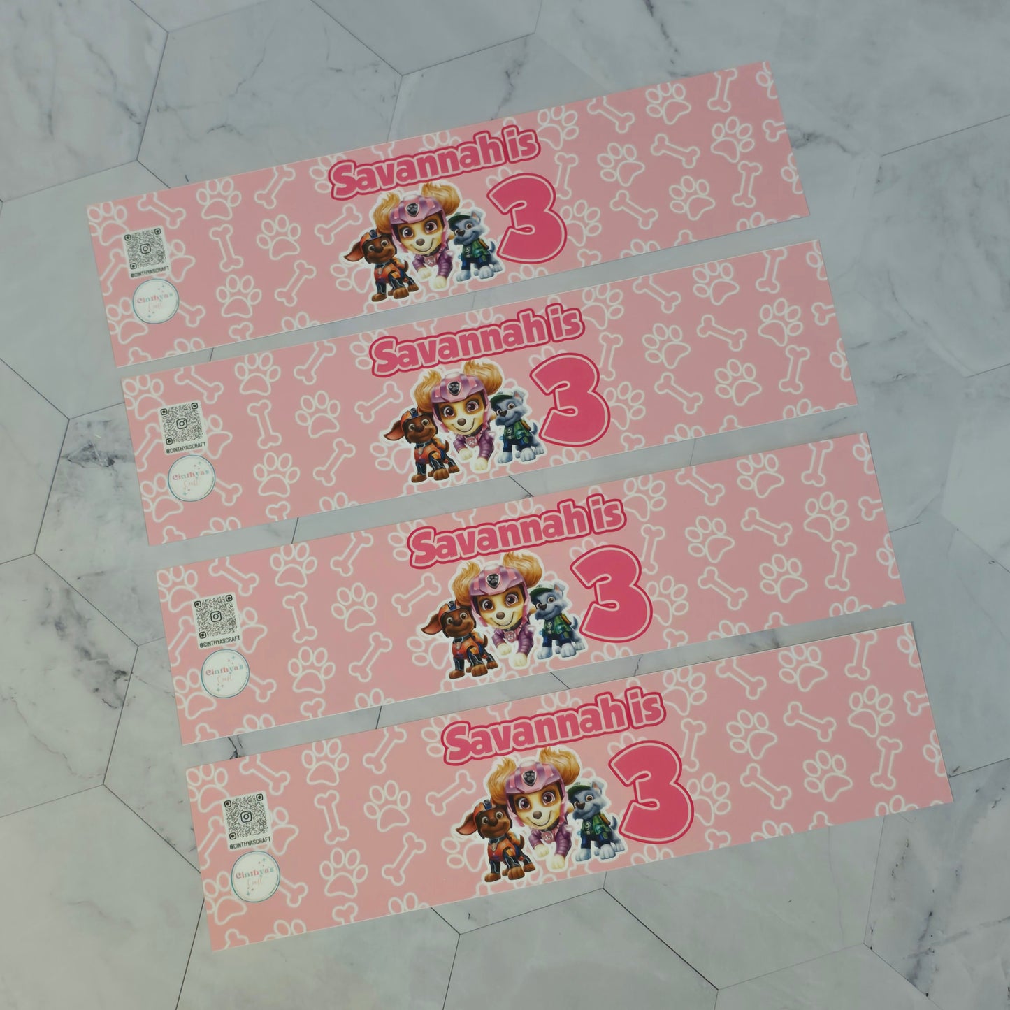 Paw Patrol Water bottle labels,Paw Patrol waterproof labels