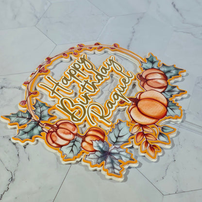 Fall Cake topper, Autumn theme party, autumn party theme