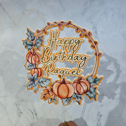 Fall Cake topper, Autumn theme party, autumn party theme