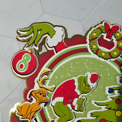 Grinch Cake topper, Grinch theme party, Grinch party theme