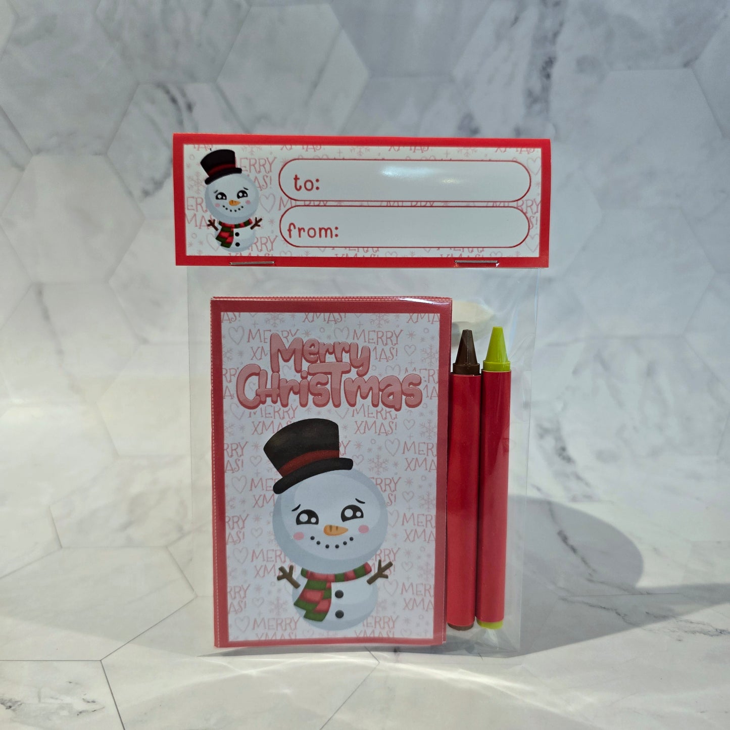 Christmas mini coloring books, Snowman mini coloring pages, Santa Claus party favors