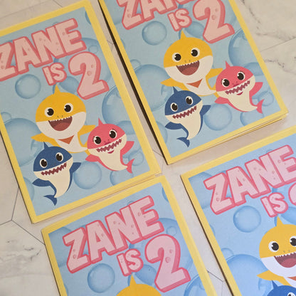 Baby Shark mini coloring books, Baby Shark mini coloring pages,Baby shark party favors