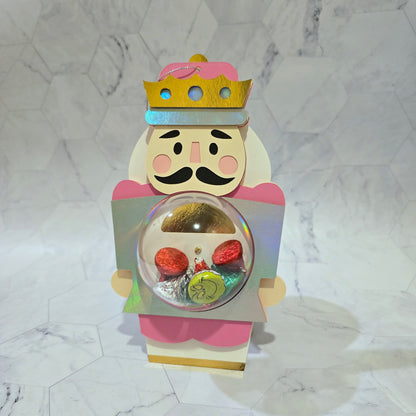 Nutcracker candy holder. Christmas Candy Holder with Refillable Ornament