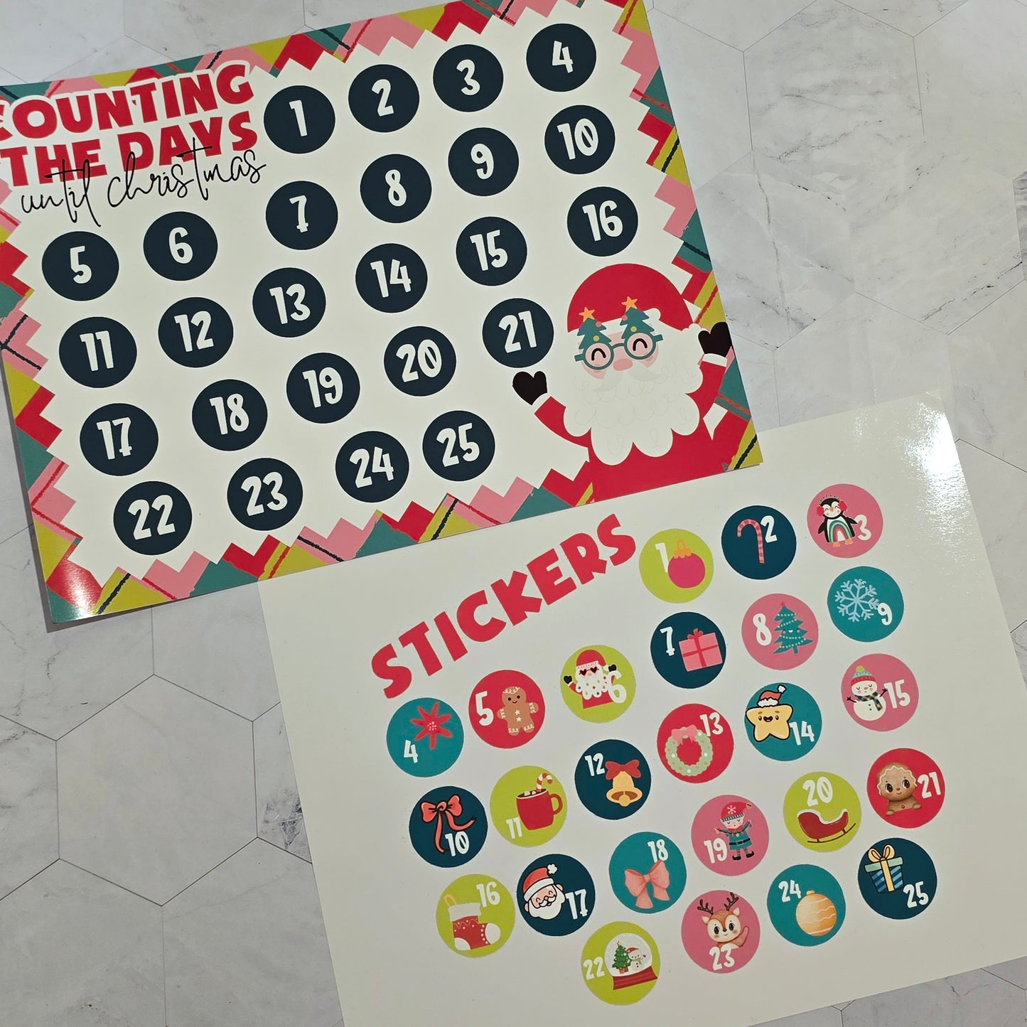 Christmas Activity Pack for Kids – Coloring Book, Santa Letter, Countdown, Placemats & Stickers