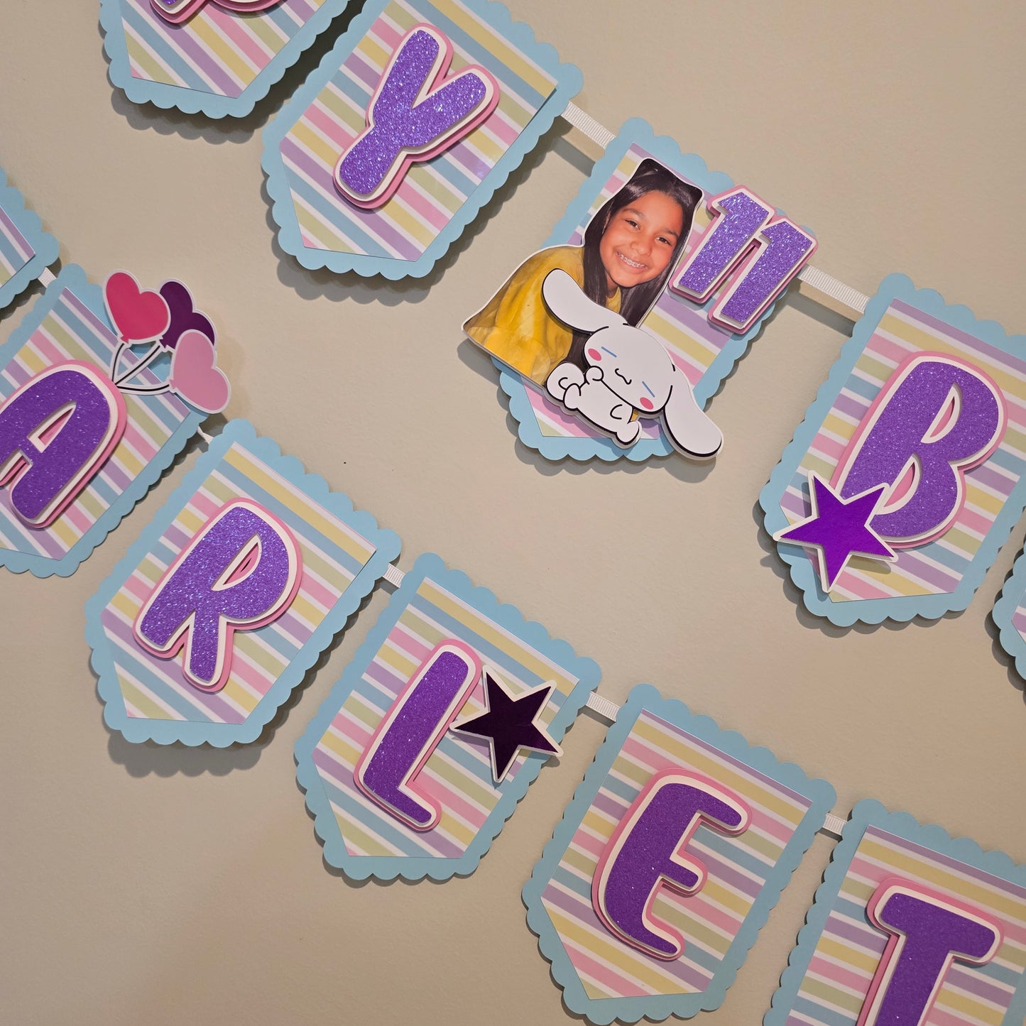 Cinnamoroll banner, Cinnamoroll theme banner, Cinnamoroll party decoration