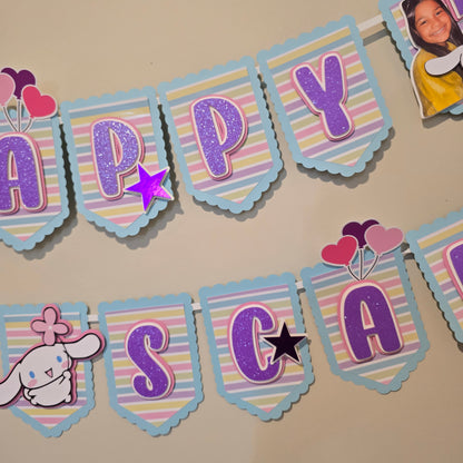 Cinnamoroll banner, Cinnamoroll theme banner, Cinnamoroll party decoration