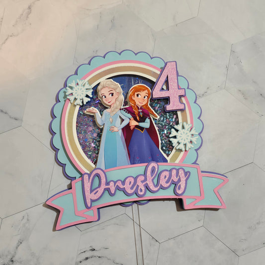 Ice Princess Cake topper, Ice Princess Cake topper, Ice princess birthday