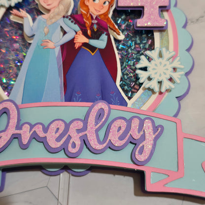 Ice Princess Cake topper, Ice Princess Cake topper, Ice princess birthday