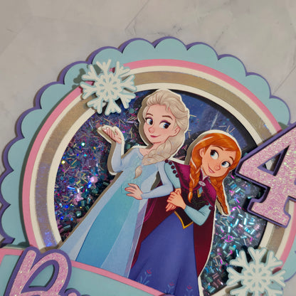 Ice Princess Cake topper, Ice Princess Cake topper, Ice princess birthday