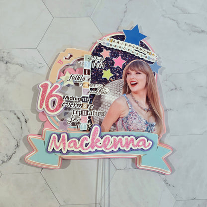 Taylor Swift Cake topper, Taylor Swift theme party, Taylor Swift party theme