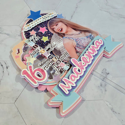 Taylor Swift Cake topper, Taylor Swift theme party, Taylor Swift party theme