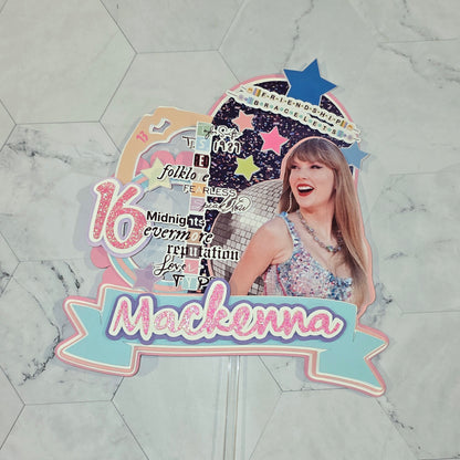 Taylor Swift Cake topper, Taylor Swift theme party, Taylor Swift party theme