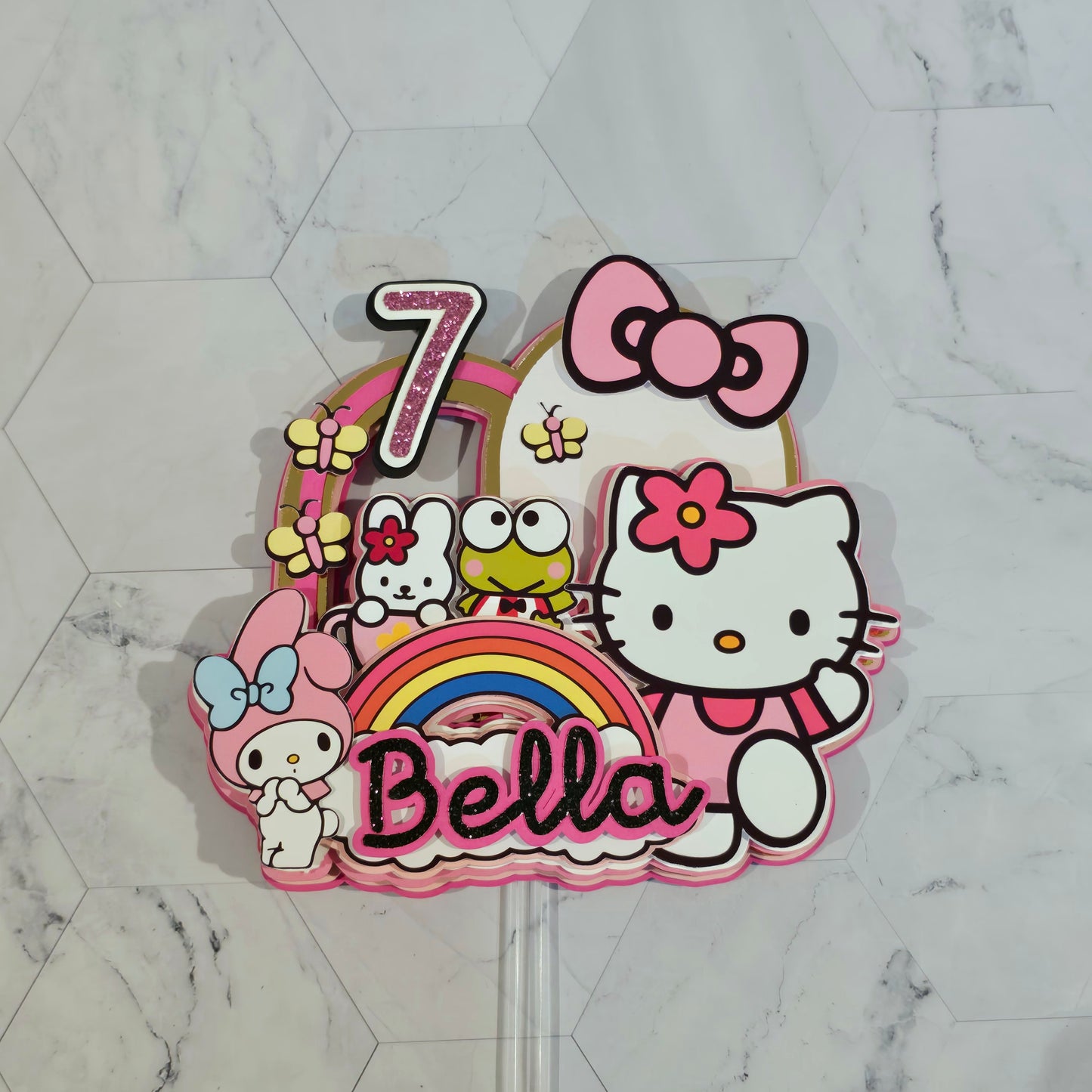 Hello Kitty and friends Cake topper, Sanrio Cake topper,Hello Kitty party theme, Hello Kitty birthday