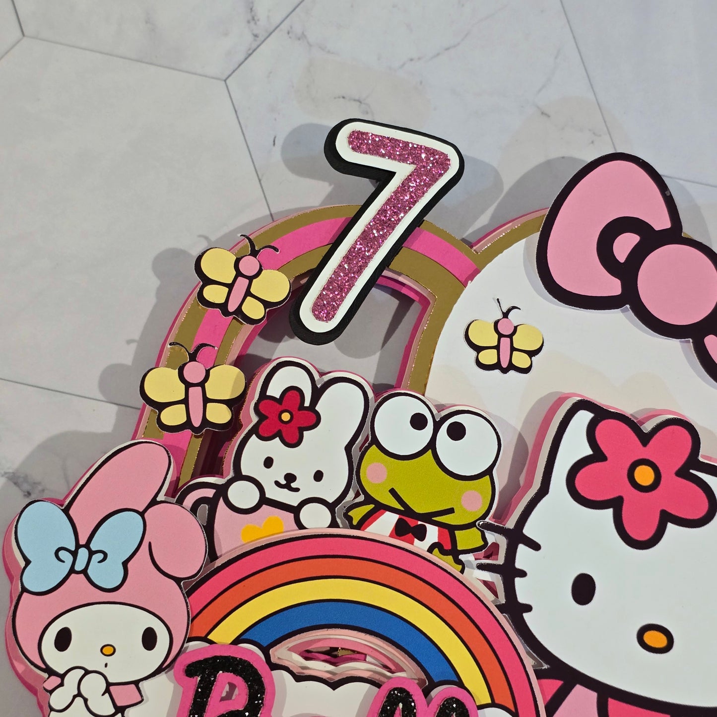Hello Kitty and friends Cake topper, Sanrio Cake topper,Hello Kitty party theme, Hello Kitty birthday