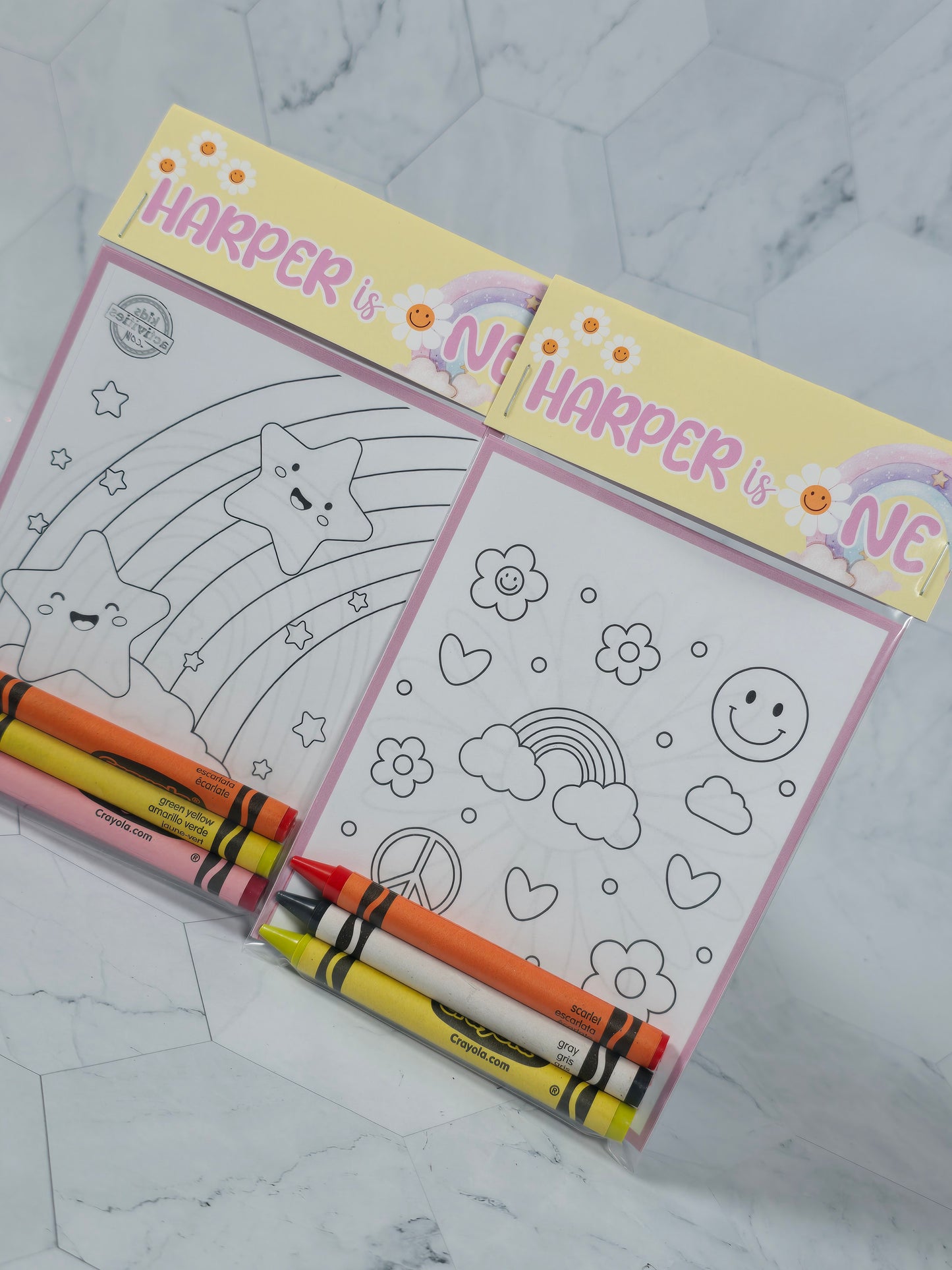 Daisy coloring books, Groovy Flowers Girly Pink coloring pages