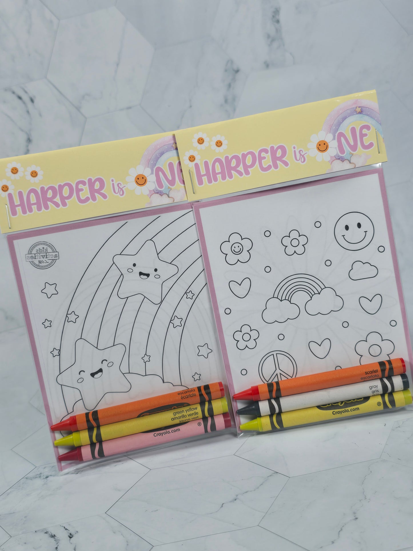 Daisy coloring books, Groovy Flowers Girly Pink coloring pages