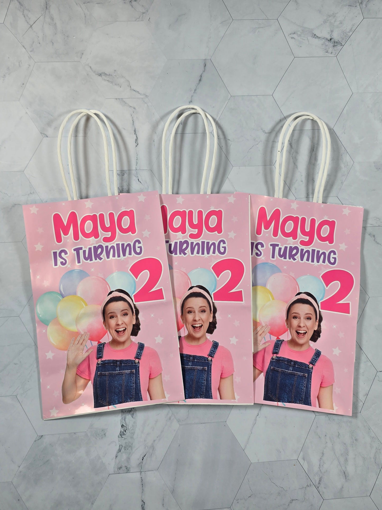 Ms Rachel Goodie bags, Ms Rachel gody bags, Ms Rachel party theme
