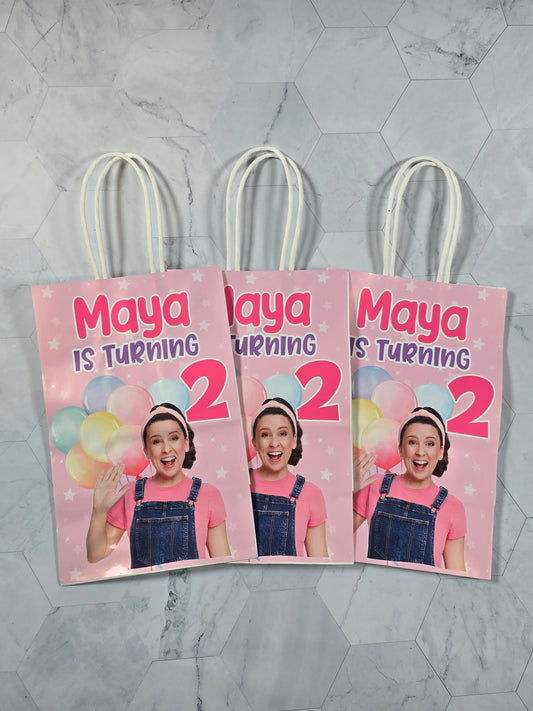 Ms Rachel Goodie bags, Ms Rachel gody bags, Ms Rachel party theme