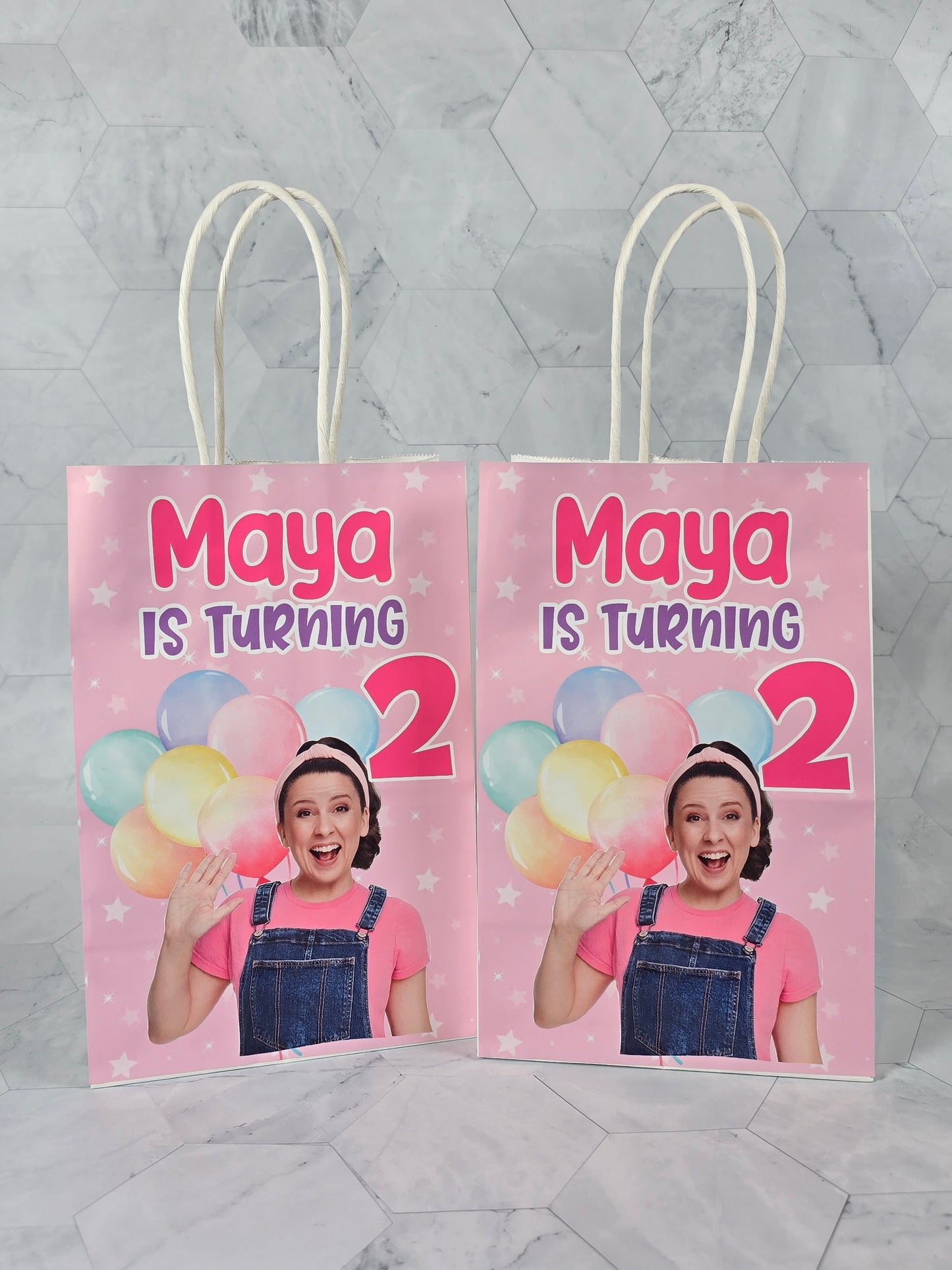 Ms Rachel Goodie bags, Ms Rachel gody bags, Ms Rachel party theme