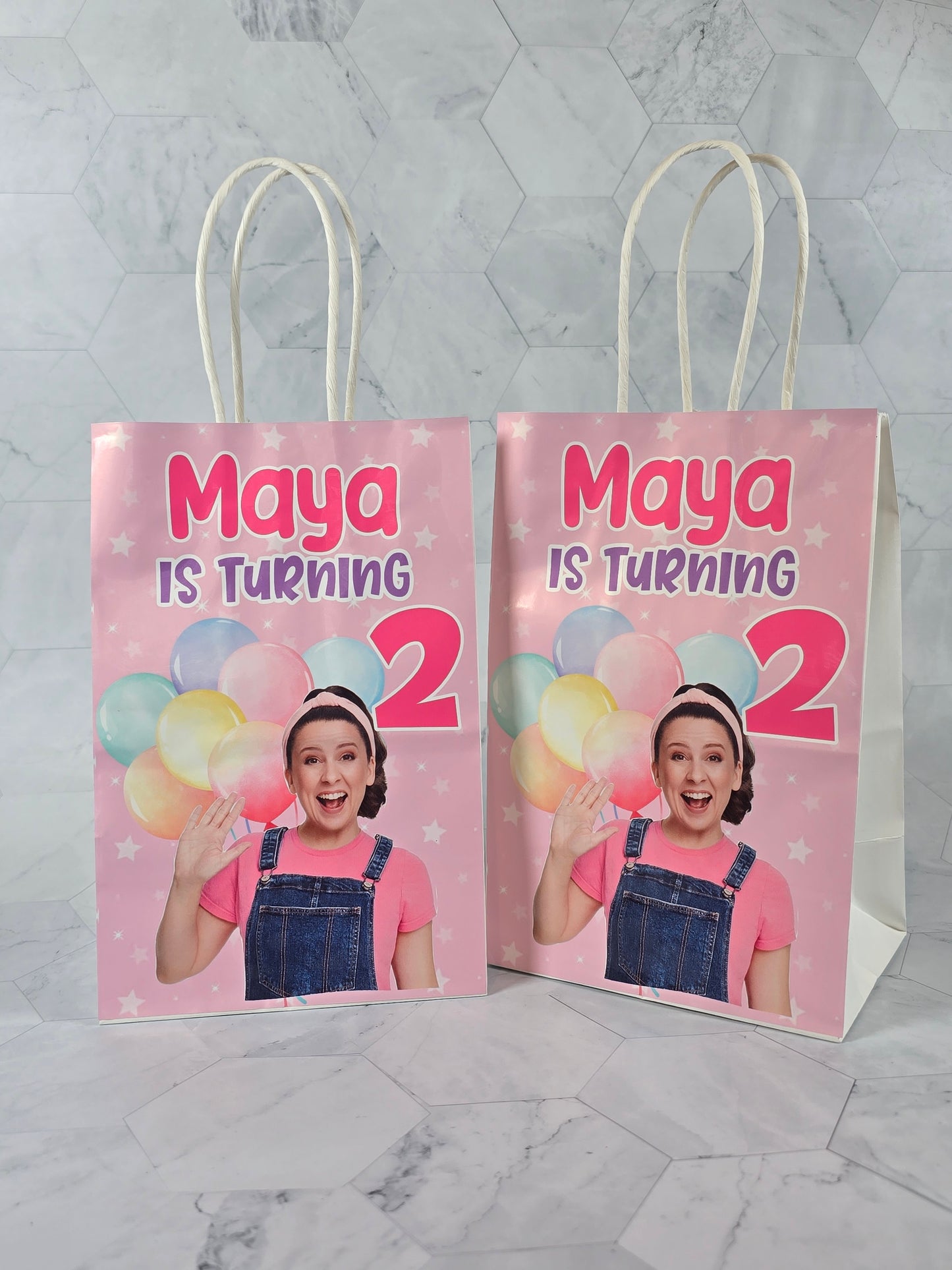 Ms Rachel Goodie bags, Ms Rachel gody bags, Ms Rachel party theme