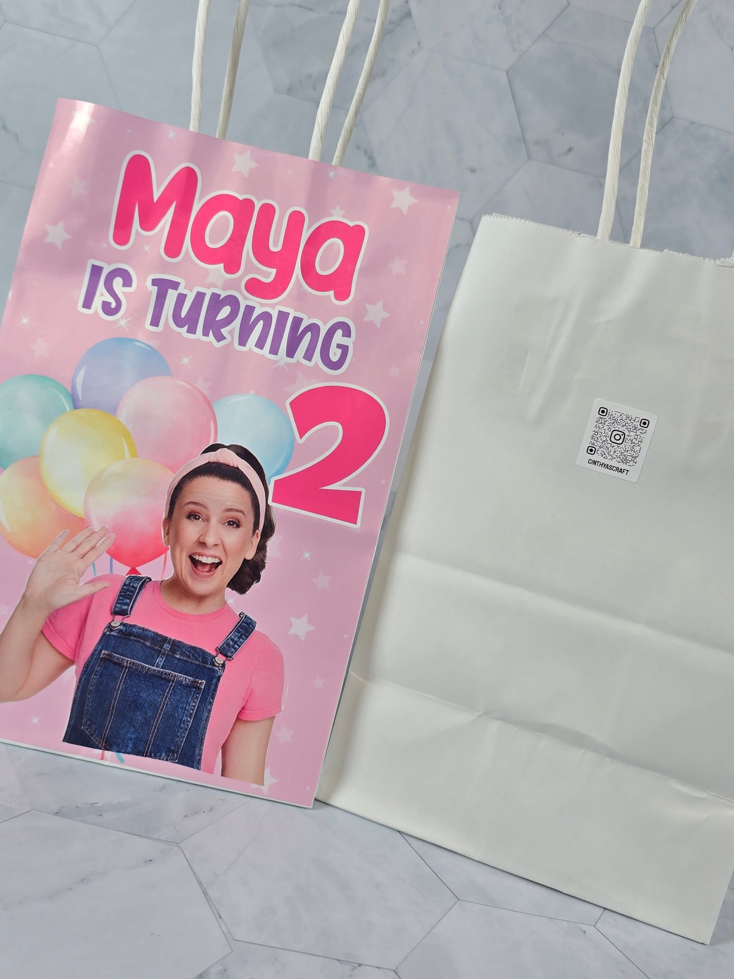 Ms Rachel Goodie bags, Ms Rachel gody bags, Ms Rachel party theme