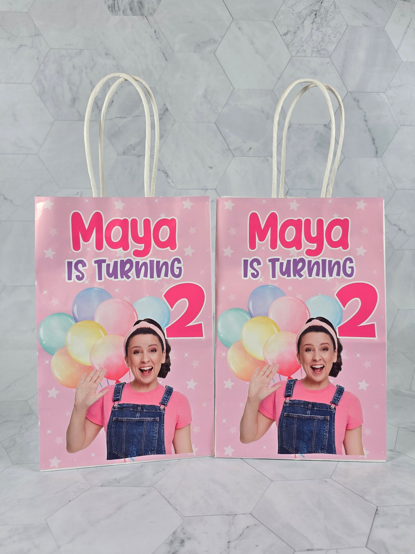 Ms Rachel Goodie bags, Ms Rachel gody bags, Ms Rachel party theme